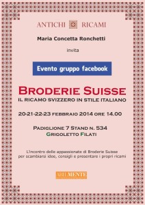 Broderie suisse locandina abilmente febbraio 2014